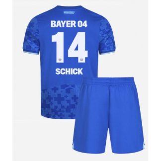 Bayer 04 Leverkusen Tredjetröja 2025–26 Barn Set – Patrik Schick #14 Kortärmad Fotbollströja med Shorts