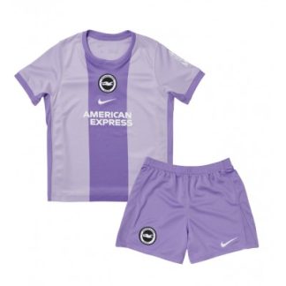 Brighton & Hove Albion Bortatröja 2025–26 Barn Set – Kortärmad Fotbollströja med Shorts