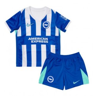 Brighton & Hove Albion Hemmatröja 2025–26 Barn Set – Kortärmad Fotbollströja med Shorts