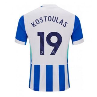 Brighton & Hove Albion Hemmatröja 2025–26 Herr Charalampos Kostoulas #19 Kortärmad Fotbollströja
