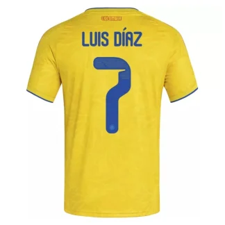 Colombia Hemmatröja VM 2026 Herr Luis Díaz #7 Kortärmad Fotbollströja