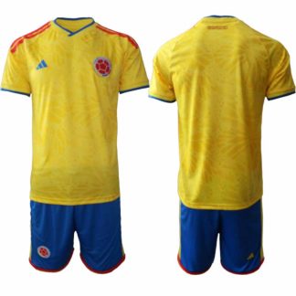 Colombia VM 2026 Hemmaställ Herr Fotbollströja Kortärmad + Shorts