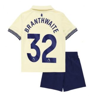 Everton 2025/26 Bortatröja Barn Set – Jarrad Branthwaite #32 Kortärmad Fotbollströja med Shorts