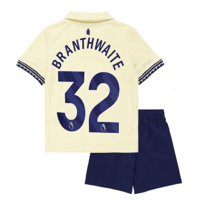 Everton 2025/26 Bortatröja Barn Set – Jarrad Branthwaite #32 Kortärmad Fotbollströja med Shorts