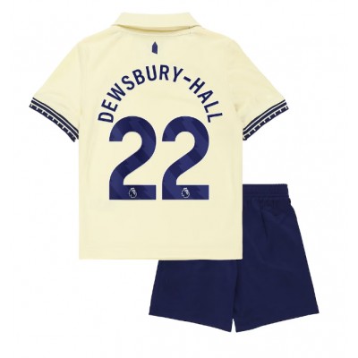 Everton 2025/26 Bortatröja Barn Set – Kiernan Dewsbury‑Hall #22 Kortärmad Fotbollströja med Shorts