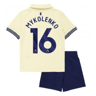 Everton 2025/26 Bortatröja Barn Set – Vitaliy Mykolenko #16 Kortärmad Fotbollströja med Shorts
