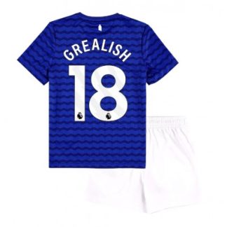 Everton 2025/26 Hemmatröja Barn Set – Jack Grealish #18 Kortärmad Fotbollströja med Shorts