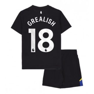 Everton 2025/26 Tredjetröja Barn Set – Jack Grealish #18 Kortärmad Fotbollströja med Shorts