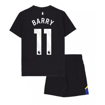 Everton 2025/26 Tredjetröja Barn Set – Thierno Barry #11 Kortärmad Fotbollströja med Shorts