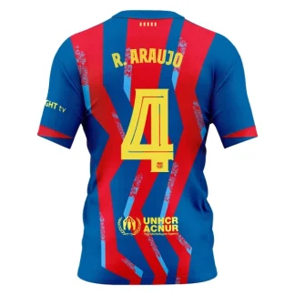 FC Barcelona Fjärdetröja 2025–26 Herr Ronald Araujo #4 Kortärmad Fotbollströja