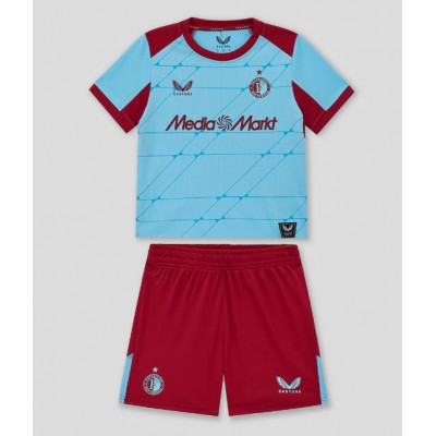 Feyenoord 2025/26 Tredjetröja Barn Set – Kortärmad Fotbollströja med Shorts