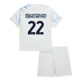 Inter Milan 2025/26 Bortatröja Barn Set – Henrikh Mkhitaryan #22 Kortärmad Fotbollströja med Shorts