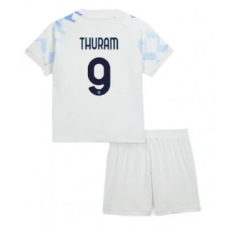 Inter Milan 2025/26 Bortatröja Barn Set – Marcus Thuram #9 Kortärmad Fotbollströja med Shorts
