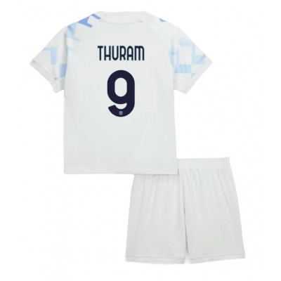 Inter Milan 2025/26 Bortatröja Barn Set – Marcus Thuram #9 Kortärmad Fotbollströja med Shorts