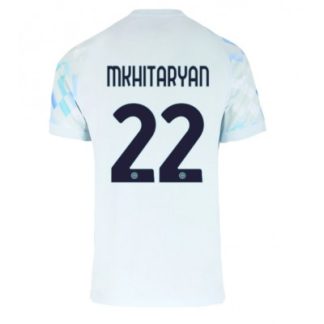 Inter Milan 2025/26 Bortatröja Herr Henrikh Mkhitaryan #22 Kortärmad Fotbollströja
