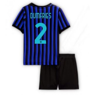 Inter Milan 2025/26 Hemmatröja Barn Set – Denzel Dumfries #2 Kortärmad Fotbollströja med Shorts