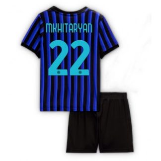 Inter Milan 2025/26 Hemmatröja Barn Set – Henrikh Mkhitaryan #22 Kortärmad Fotbollströja med Shorts