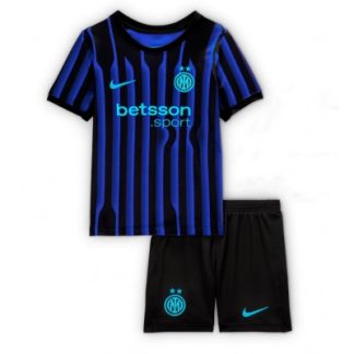 Inter Milan 2025/26 Hemmatröja Barn Set – Kortärmad Fotbollströja med Shorts