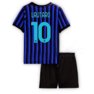 Inter Milan 2025/26 Hemmatröja Barn Set – Lautaro Martínez #10 Kortärmad Fotbollströja med Shorts