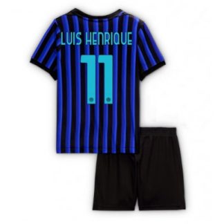 Inter Milan 2025/26 Hemmatröja Barn Set – Luis Henrique #11 Kortärmad Fotbollströja med Shorts