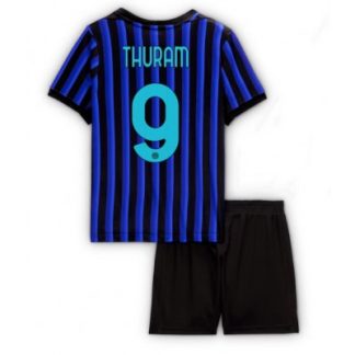 Inter Milan 2025/26 Hemmatröja Barn Set – Marcus Thuram #9 Kortärmad Fotbollströja med Shorts