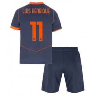 Inter Milan 2025/26 Tredjetröja Barn Set – Luis Henrique #11 Kortärmad Fotbollströja med Shorts