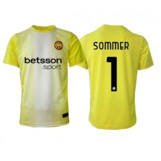 Inter Milan Yann Sommer #1 Målvaktströja Borta 2025-26 Gul Kortärmad