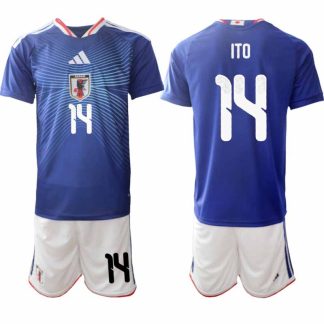 Japan VM 2026 Hemmaställ Herr Junya Itō #14 Kortärmad Fotbollströja + Shorts