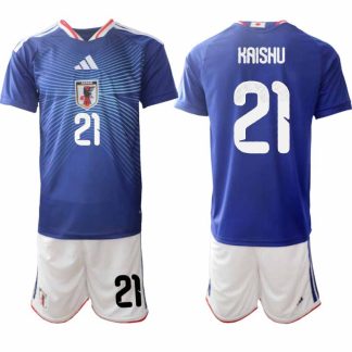 Japan VM 2026 Hemmaställ Herr Kaishū Sano #21 Kortärmad Fotbollströja + Shorts