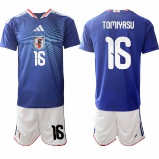 Japan VM 2026 Hemmaställ Herr Takehiro Tomiyasu #16 Kortärmad Fotbollströja + Shorts