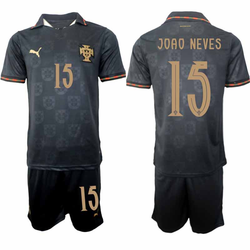 João Neves 15 Portugal 2025-2026 Eusébio Special Edition Herr Fotbollsställ