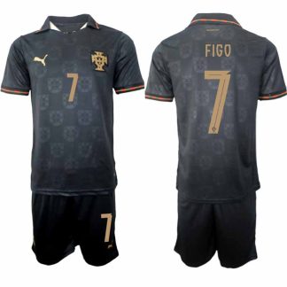 Luís Figo #7 Portugal 2025-2026 Eusebio Special Edition Herr Fotbollströja + Shorts