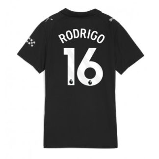 Manchester City Bortatröja 2025/26 Dam Rodrigo #16 Kortärmad