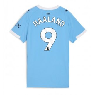 Manchester City Hemmatröja 2025/26 Dam Erling Haaland #9 Kortärmad