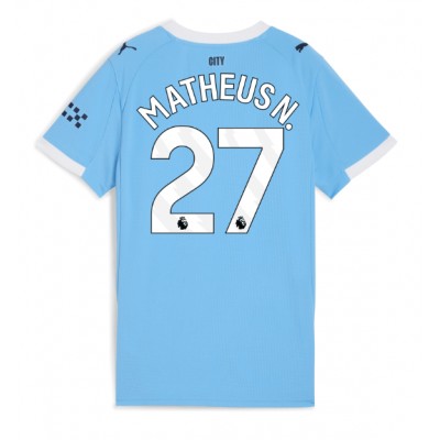 Manchester City Hemmatröja 2025/26 Dam Matheus Nunes #27 Kortärmad