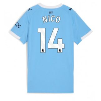 Manchester City Hemmatröja 2025/26 Dam Nico González #14 Kortärmad
