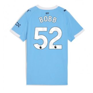 Manchester City Hemmatröja 2025/26 Dam Oscar Bobb #52 Kortärmad