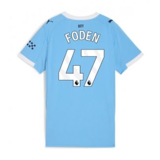 Manchester City Hemmatröja 2025/26 Dam Phil Foden #47 Kortärmad