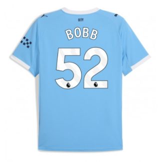 Manchester City Hemmatröja 2025/26 Herr Oscar Bobb #52 Kortärmad