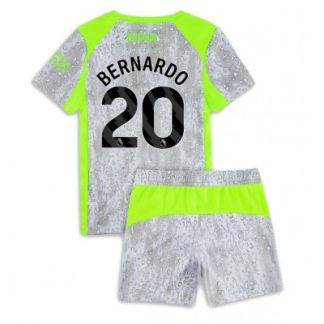 Manchester City Tredjeställ 2025/26 Barn Bernardo Silva #20 Kortärmad Fotbollströja + Shorts