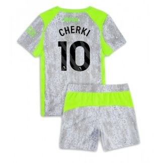 Manchester City Tredjeställ 2025/26 Barn Rayan Cherki #10 Kortärmad Fotbollströja + Shorts
