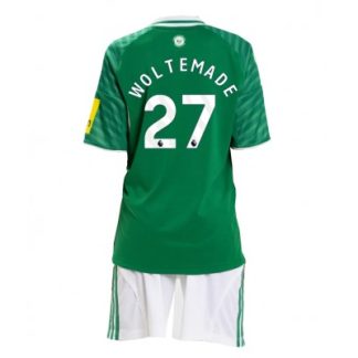 Newcastle United 2025/26 Bortatröja Barn Set – Nick Woltemade #27 Kortärmad Fotbollströja med Shorts