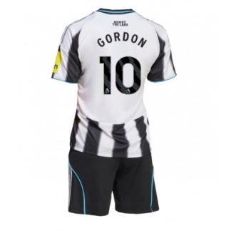 Newcastle United 2025/26 Hemmatröja Barn Set – Anthony Gordon #10 Kortärmad Fotbollströja med Shorts