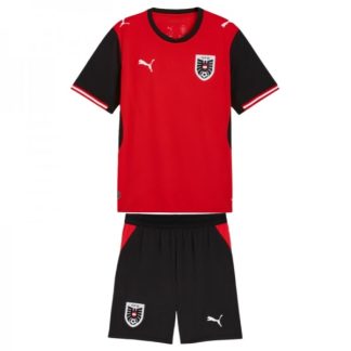 Österrike Hemmaställ VM 2026 Barn Kortärmad Fotbollströja