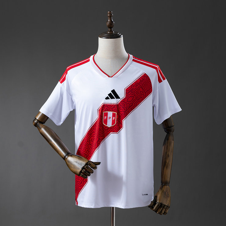 Peru VM 2026 Hemmatröja Herr Kortärmad Fotbollströja