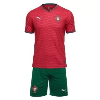 Portugal Hemmatröja VM 2026 Barn Kortärmad Fotbollströja + Shorts