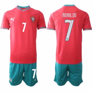 Portugal VM 2026 Hemmaställ Herr Cristiano Ronaldo #7 Fotbollströja Kortärmad + Shorts