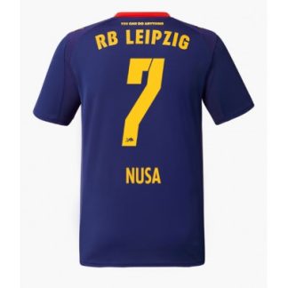 RB Leipzig 2025/26 Bortatröja Herr Antonio Nusa #7 Kortärmad Fotbollströja