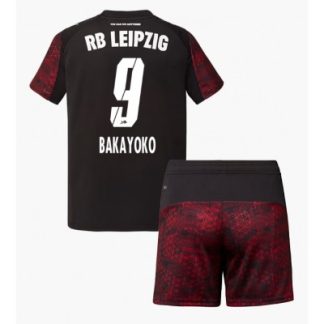 RB Leipzig 2025/26 Tredjetröja Barn Set – Johan Bakayoko #9 Kortärmad Fotbollströja med Shorts