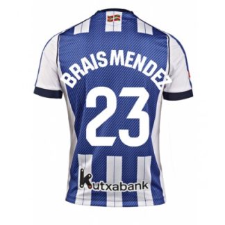 Real Sociedad Hemmatröja 2025–26 Herr Brais Méndez #23 Kortärmad Fotbollströja